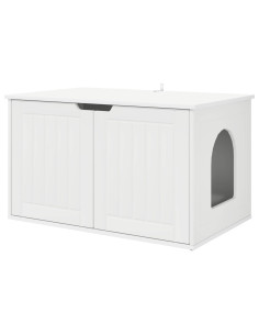Casa per Gatti Bianco 85 x 55 x 50,5 cm Legno multistrato 2