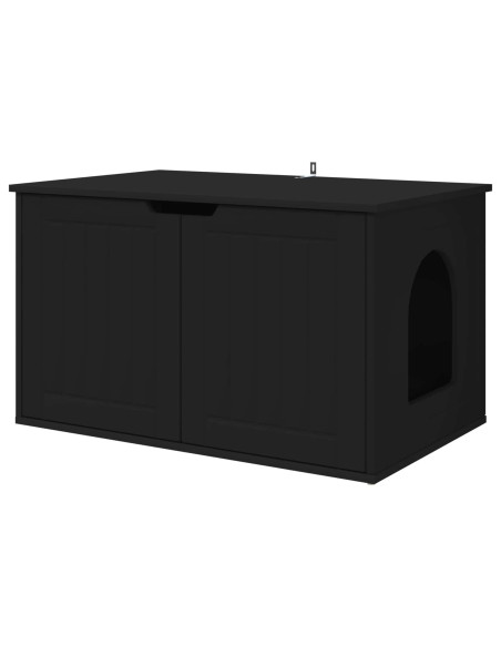 Casa per Gatti Nero 85 x 55 x 50,5 cm Legno multistrato
