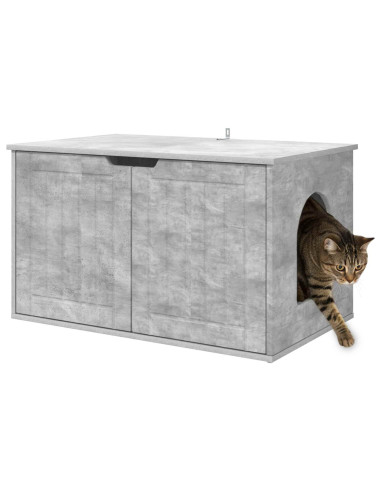 Casa per Gatti Calcestruzzo 85 x 55 x 50,5 cm Legno multistrato