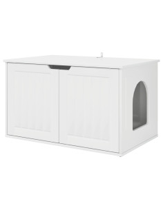 Casa per Gatti Bianco Lucido 85 x 55 x 50,5 cm 2