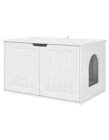 Casa per Gatti Bianco Lucido 85 x 55 x 50,5 cm