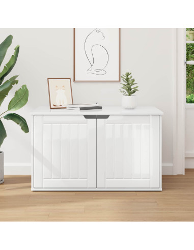 Casa per Gatti Bianco Lucido 85 x 55 x 50,5 cm
