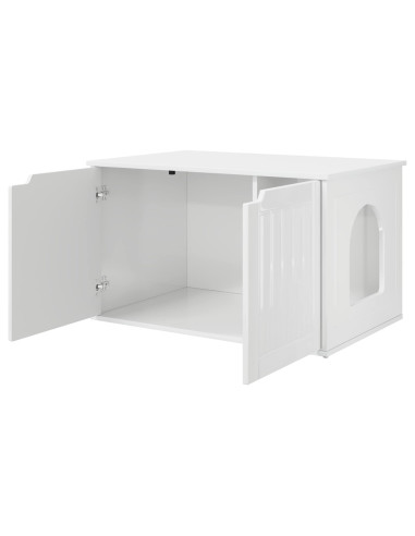 Casa per Gatti Bianco Lucido 85 x 55 x 50,5 cm