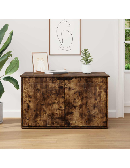 Casa per Gatti Rovere fumé 85 x 55 x 50,5 cm Legno multistrato