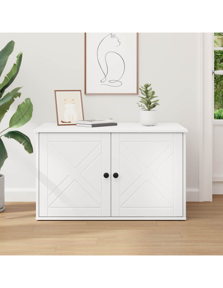 Casa per Gatti Bianco 85 x 55 x 50,5 cm Legno multistrato