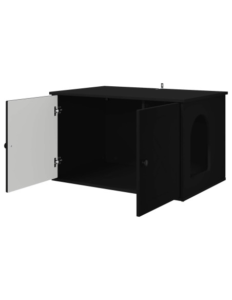 Casa per Gatti Nero 85 x 55 x 50,5 cm Legno multistrato