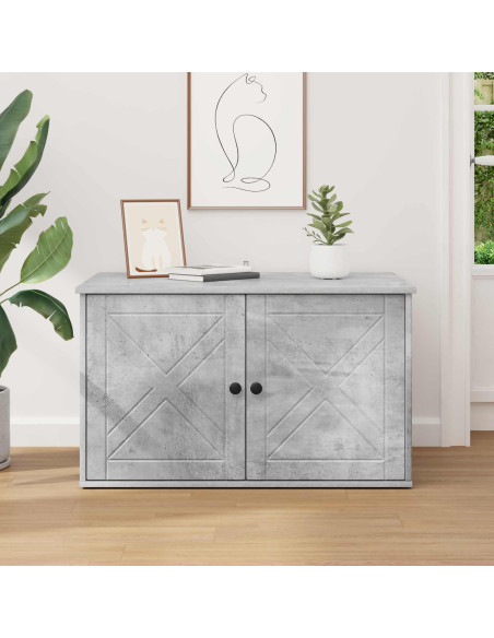 Casa per Gatti Calcestruzzo 85 x 55 x 50 cm Legno multistrato