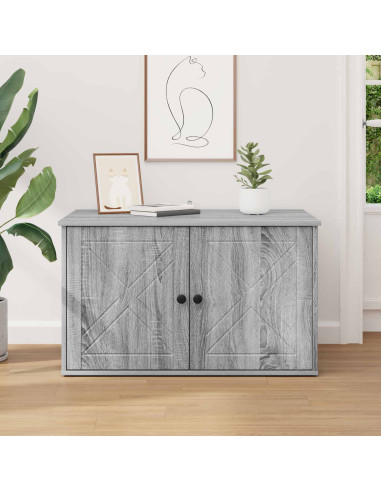 Casa per Gatti Grigio Sonoma 85 x 55 x 50 cm Legno multistrato