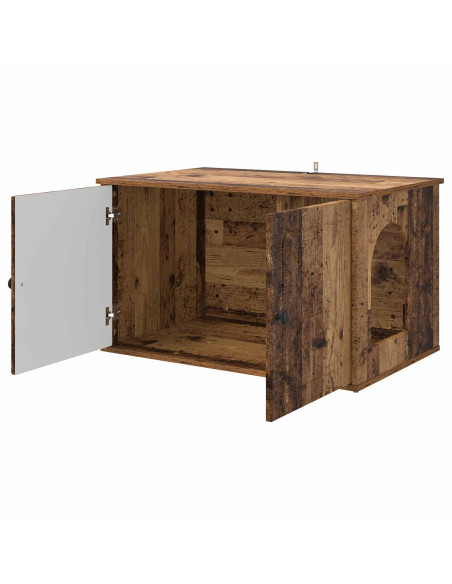 Casa per Gatti Legno vecchio 85 x 55 x 50 cm Legno multistrato