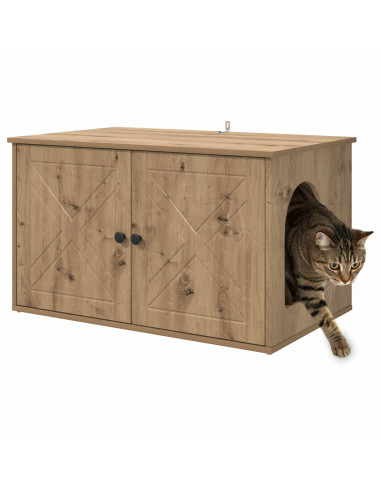 Casa per Gatti Rovere Artigianale 85 x 55 x 50 cm