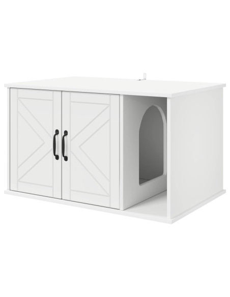 Casa per Gatti Bianco 85 x 55 x 50 cm Legno multistrato