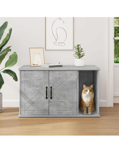 Casa per Gatti Calcestruzzo 85 x 55 x 50 cm Legno multistrato