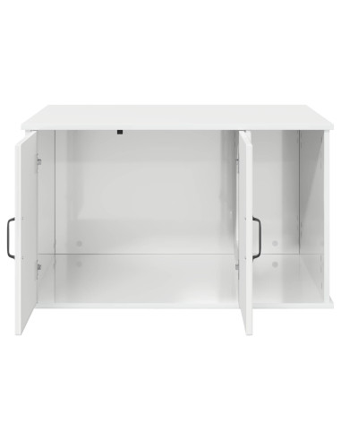 Casa per Gatti Bianco Lucido 85 x 55 x 50 cm Legno multistrato