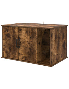 Casa per Gatti Rovere fumé 85 x 55 x 50 cm Legno multistrato 2
