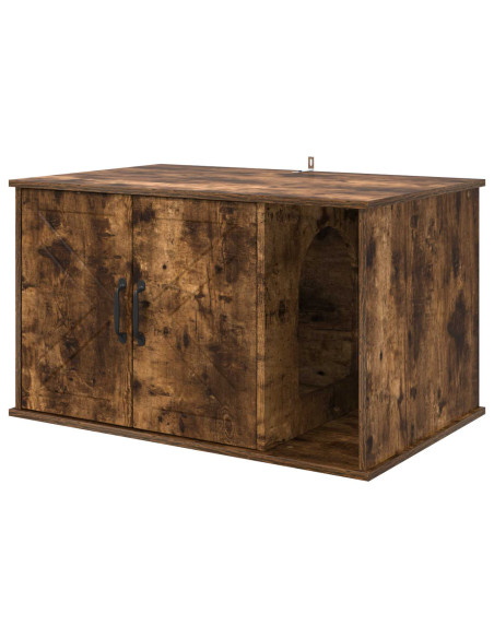 Casa per Gatti Rovere fumé 85 x 55 x 50 cm Legno multistrato