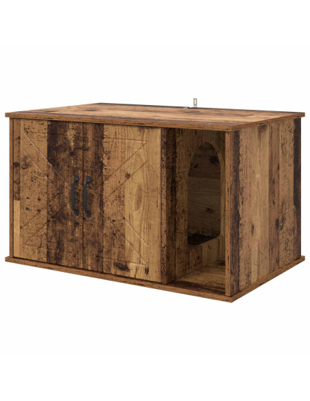 Casa per Gatti Legno vecchio 85 x 55 x 50 cm Legno multistrato