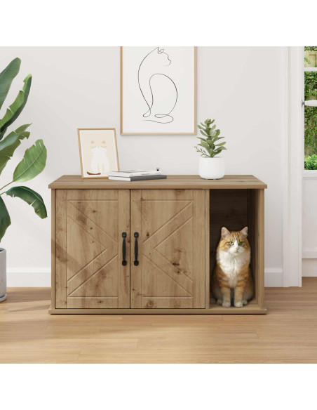 Casa per Gatti Rovere Artigianale 85 x 55 x 50 cm