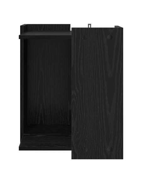 Rifugio per lettiera per gatti Rovere Nero 42 x 42 x 51 cm