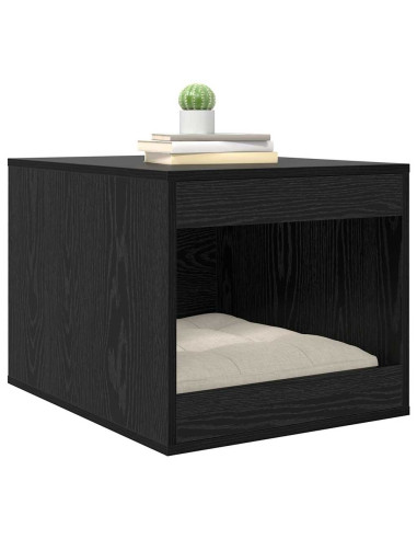 Rifugio per lettiera per gatti Rovere Nero 47 x 59 x 42 cm