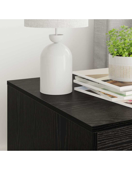 Rifugio per lettiera per gatti Rovere Nero 47 x 59 x 42 cm