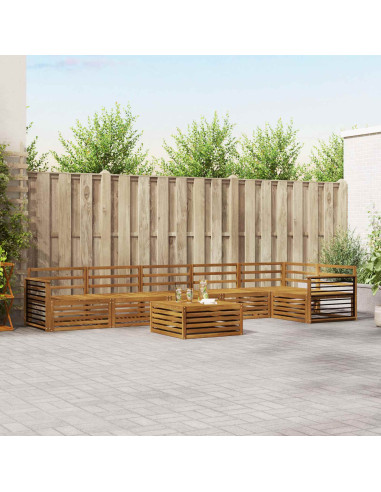 Set di divani 7 pcs Naturale