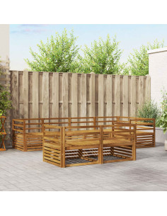 Set di divani 7 pcs Naturale