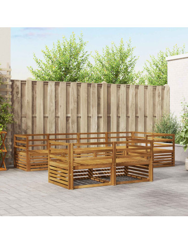 Set di divani 7 pcs Naturale