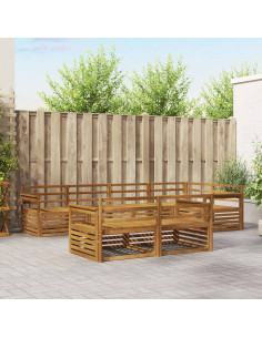 Set di divani 7 pcs Naturale