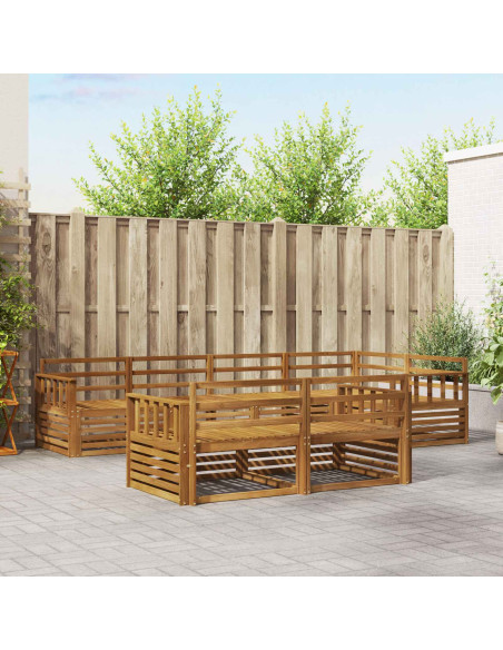 Set di divani 7 pcs Naturale