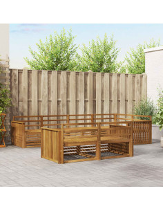 Set di divani 7 pcs Naturale