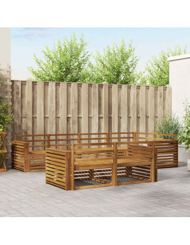 Set di divani 7 pcs Naturale