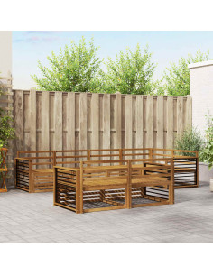 Set di divani 7 pcs Naturale