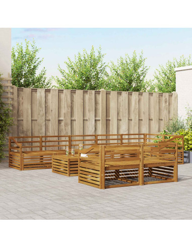 Set di divani 9 pcs Naturale