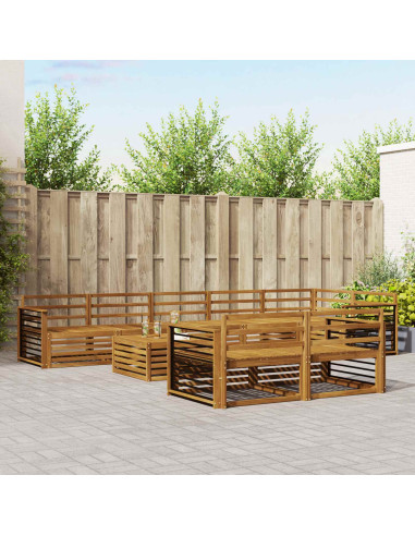 Set di divani 9 pcs Naturale