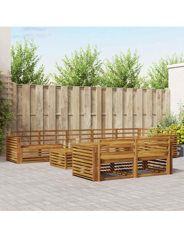 Set di divani 9 pcs Naturale