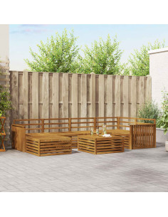 Set di divani 7 pcs Naturale