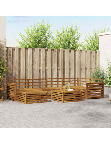 Set di divani 7 pcs Naturale