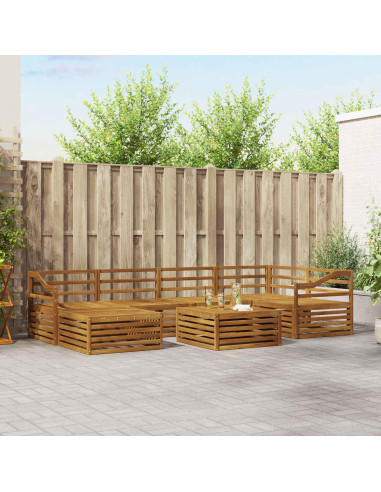 Set di divani 7 pcs Naturale