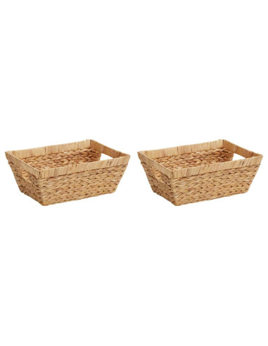 Cesti per Stoccaggio 2 pcs Naturale 38 x 28 x 15 cm