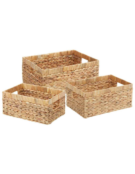 Cesti per Stoccaggio 3 pcs Naturale 40 x 30 x 18 cm