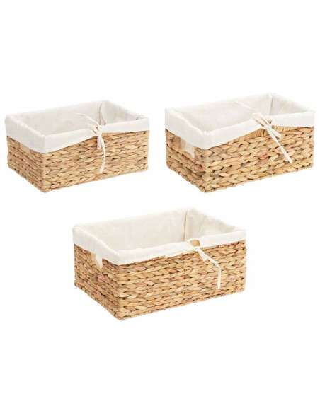 Cesti per Stoccaggio 3 pcs Naturale 40 x 30 x 18 cm