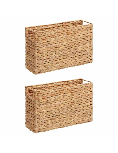 Ceste per Riviste 2 pcs Naturale 39 x 14 x 25 cm