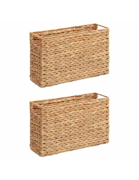 Ceste per Riviste 2 pcs Naturale 39 x 14 x 25 cm