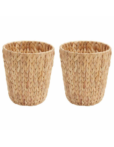 Cestini per Carta da Rifiuti 2 pcs Naturale 26 x 26 x 29 cm