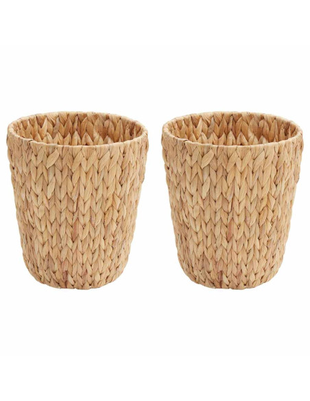 Cestini per Carta da Rifiuti 2 pcs Naturale 26 x 26 x 29 cm