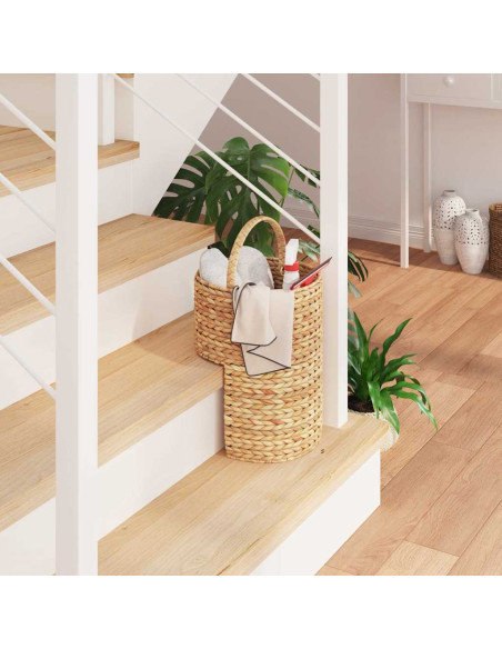 Cestino della scala Naturale 28 x 26 x 47 cm Giacinto d'acqua