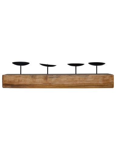 Candelabro Naturale 50 x 15 x 10 cm Legno massello di teak