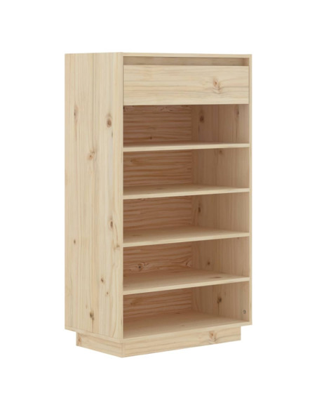 Scarpiera 60x34x105 cm in Legno Massello di Pino