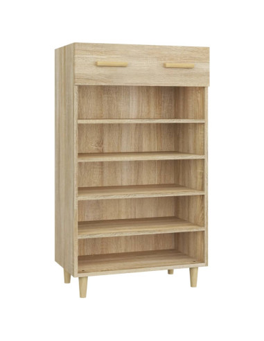 Scarpiera Rovere Sonoma 60x35x105 cm in Legno Multistrato
