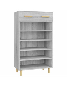 Scarpiera Grigio Sonoma 60x35x105 cm in Legno Multistrato 2